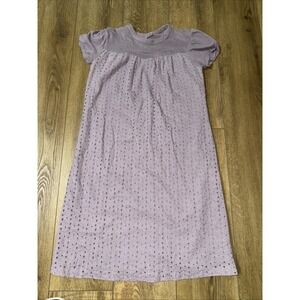 Delias Periwinkle eyelet‎ dress size extra small knee length short sleeve